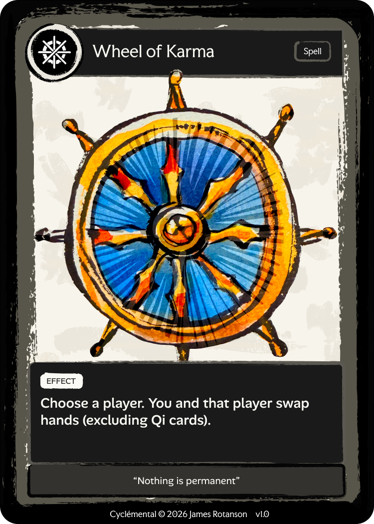 Wheel of Karma — Spell card